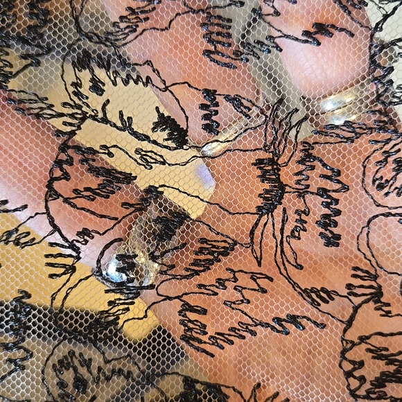 NWT Victoria's Secret Black Lacey Tiger Design High-waisted Thong Panties - Picture 9 of 9